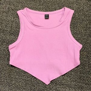 Pink Triangle Crop Top